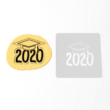 2020 Grad Cap Cookie Cutter | Stamp | Stencil #1