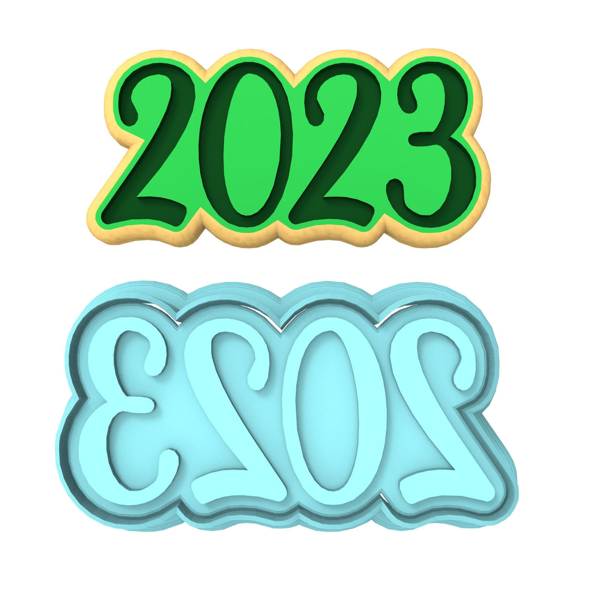 2023 Cookie Cutter | Stamp | Stencil #A Wedding / Baby / V Day Cookie Cutter Lady MINI - 2 Inches (5cm) **BUNDLE** Cutter + Stamp 