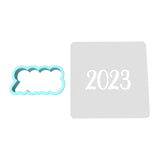 2023 Cookie Cutter | Stamp | Stencil #A Wedding / Baby / V Day Cookie Cutter Lady MINI - 2 Inches (5cm) **BUNDLE** Cutter + Stencil 