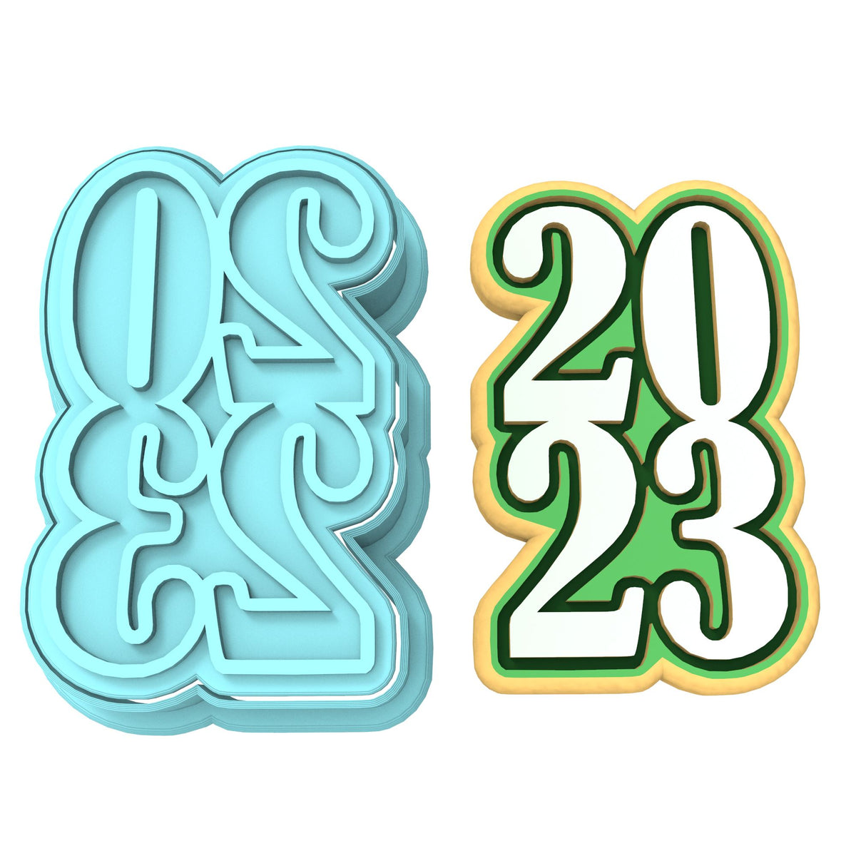 2023 Cookie Cutter | Stamp | Stencil #B Wedding / Baby / V Day Cookie Cutter Lady MINI - 2 Inches (5cm) **BUNDLE** Cutter + Stamp 