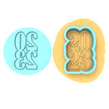 2023 Cookie Cutter | Stamp | Stencil #B Wedding / Baby / V Day Cookie Cutter Lady MINI - 2 Inches (5cm) **BUNDLE** Cutter + Debosser 
