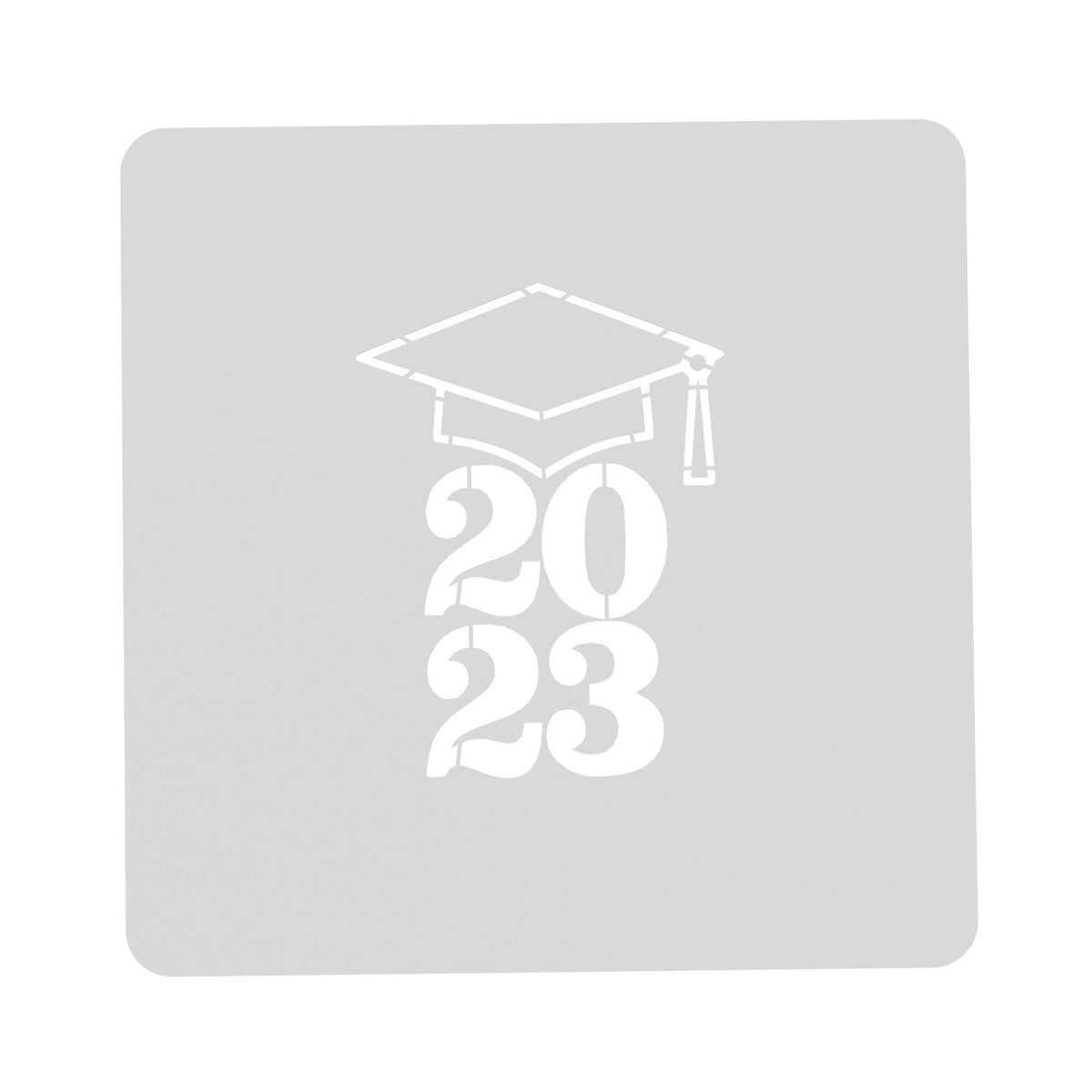 2023 Grad Cap Cookie Cutter | Stamp | Stencil #1 Wedding / Baby / V Day Cookie Cutter Lady MINI - 2 Inches (5cm) Stencil ONLY 