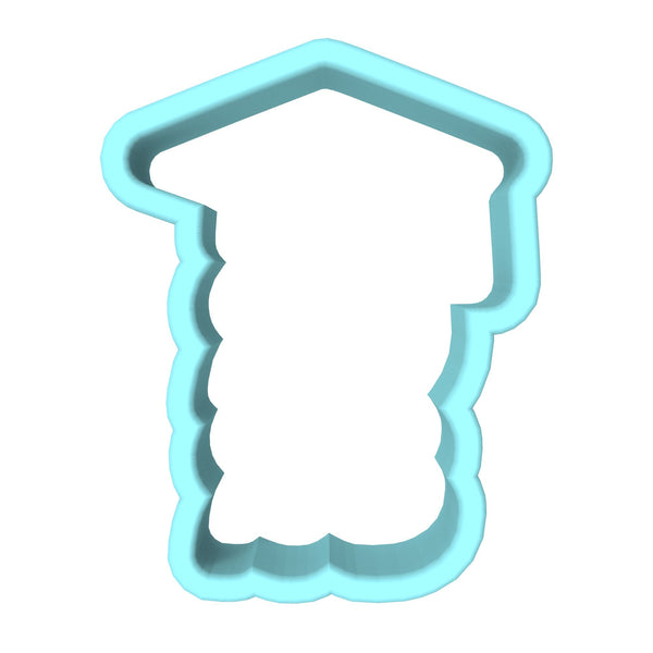 2023 Grad Cap Cookie Cutter | Stamp | Stencil #1 Wedding / Baby / V Day Cookie Cutter Lady MINI - 2 Inches (5cm) Cookie Cutter ONLY (Outline) 
