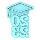 2023 Grad Cap Cookie Cutter | Stamp | Stencil #1 Wedding / Baby / V Day Cookie Cutter Lady MINI - 2 Inches (5cm) Stamp ONLY 