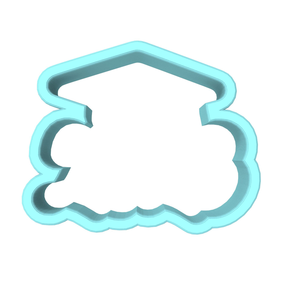 2023 Grad Cap Cookie Cutter | Stamp | Stencil #2 Wedding / Baby / V Day Cookie Cutter Lady MINI - 2 Inches (5cm) Cookie Cutter ONLY (Outline) 