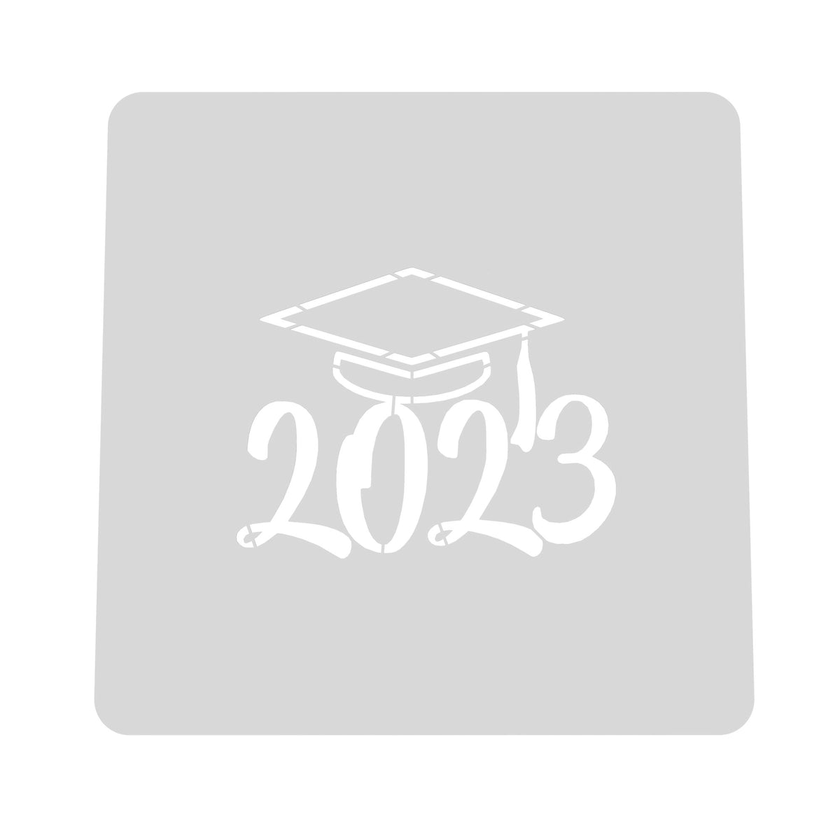 2023 Grad Cap Cookie Cutter | Stamp | Stencil #2 Wedding / Baby / V Day Cookie Cutter Lady MINI - 2 Inches (5cm) Stencil ONLY 