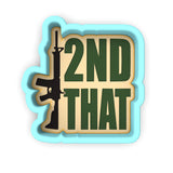2nd That Gun Cookie Cutter | Stamp | Stencil #1