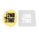 2nd That Gun Cookie Cutter | Stamp | Stencil #1