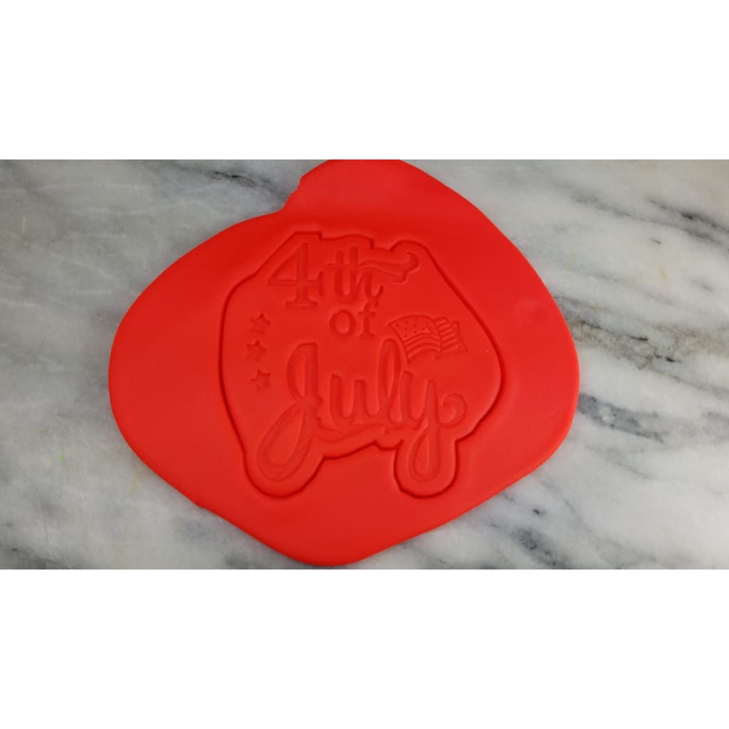 4th of July Cookie Cutter Outline & Stamp 1