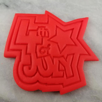 4th of July Cookie Cutter Outline & Stamp 2