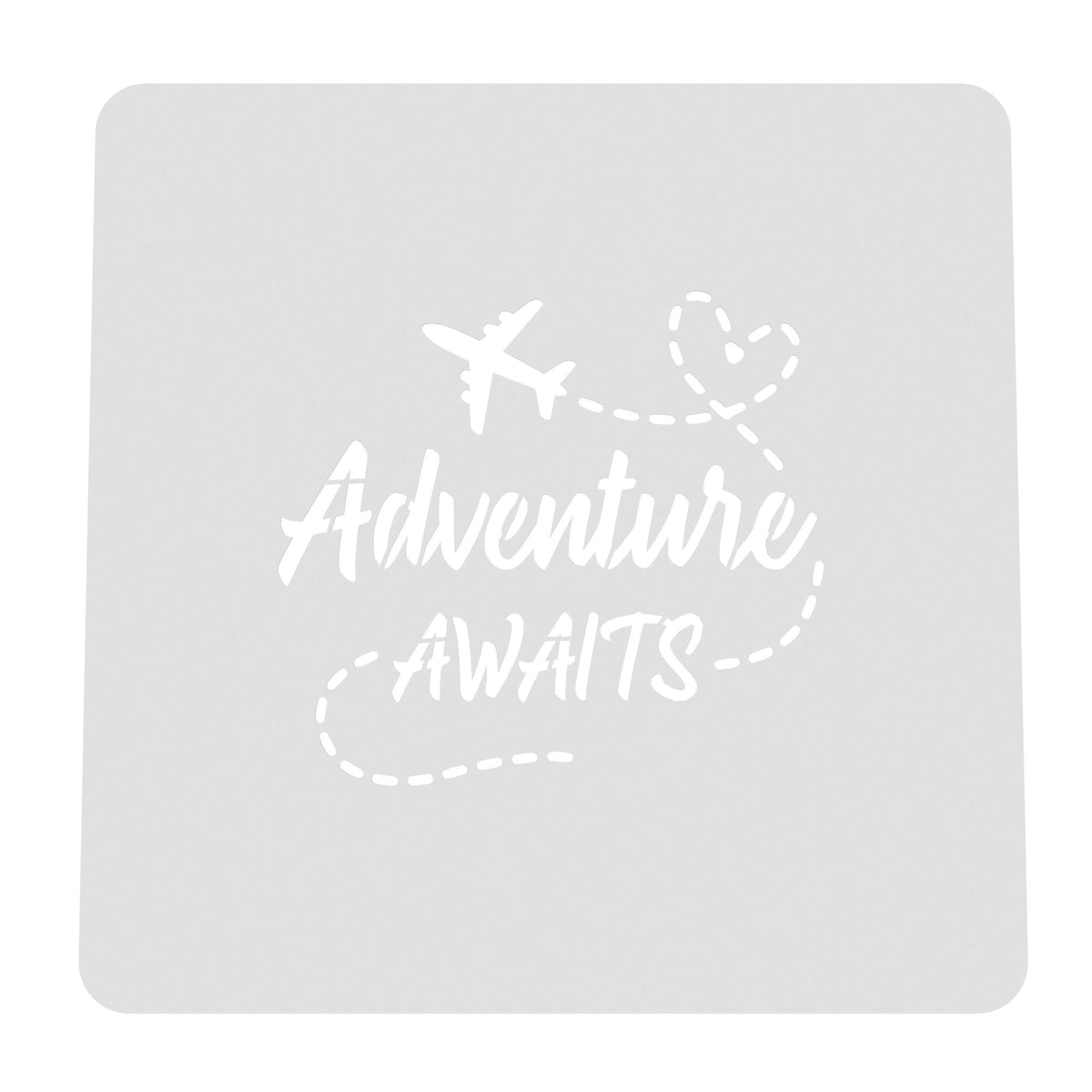Adventure Awaits Cookie Cutter | Stamp | Stencil #1 Animals & Dinosaurs Cookie Cutter Lady MINI - 2 Inches (5cm) Stencil ONLY 
