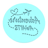 Adventure Awaits Cookie Cutter | Stamp | Stencil #1 Animals & Dinosaurs Cookie Cutter Lady MINI - 2 Inches (5cm) Debosser ONLY 