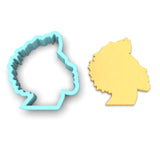 Afro African Man Cookie Cutter Outline #1 Cookie Cutter Lady 