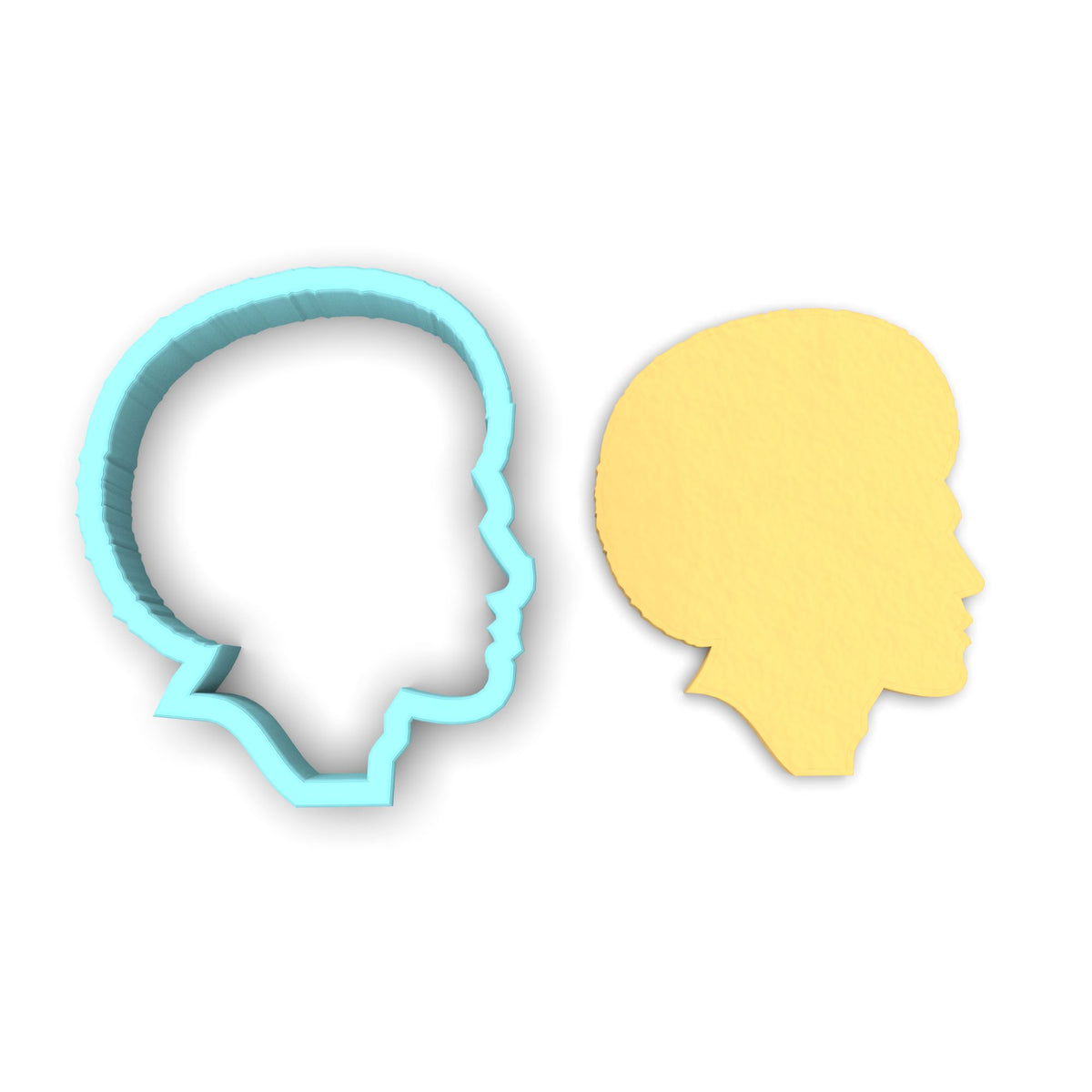 Afro African Man Cookie Cutter Outline #2 Cookie Cutter Lady 