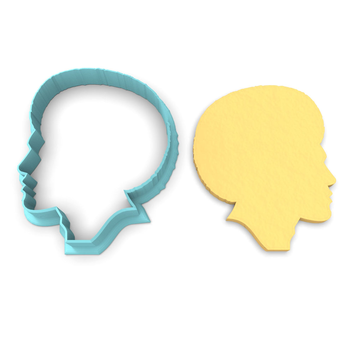 Afro African Man Cookie Cutter Outline #2 Cookie Cutter Lady 