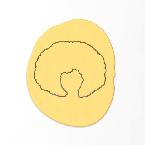 Afro Hair Cookie Cutter Outline #1 Miscellaneous Cookie Cutter Lady 