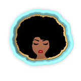 Afro Lady Cookie Cutter | Stamp | Stencil #2