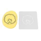 Afro Lady Cookie Cutter | Stamp | Stencil #2