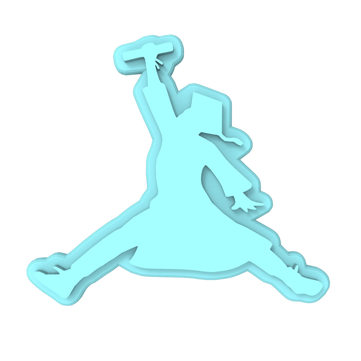 Air Grad Cookie Cutter | Stamp | Stencil #1 Wedding / Baby / V Day Cookie Cutter Lady MINI - 2 Inches (5cm) Stamp ONLY 