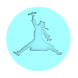 Air Grad Cookie Cutter | Stamp | Stencil #1 Wedding / Baby / V Day Cookie Cutter Lady MINI - 2 Inches (5cm) Debosser ONLY 