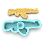 AK 47 Cookie Cutter | Stamp | Stencil #1 Boys/ Army / Outdoorsman Cookie Cutter Lady 