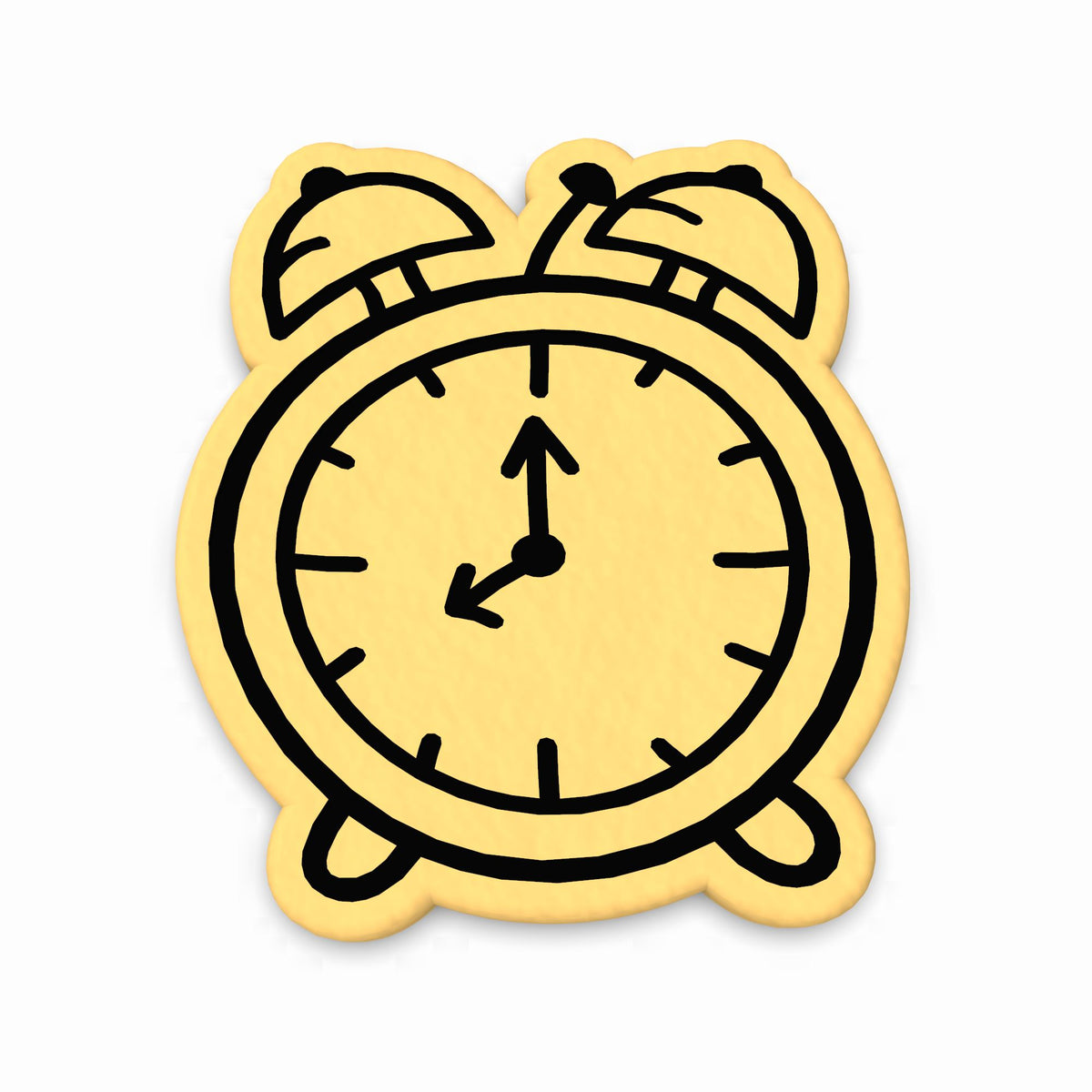 Alarm Clock Cookie Cutter | Stamp | Stencil #1