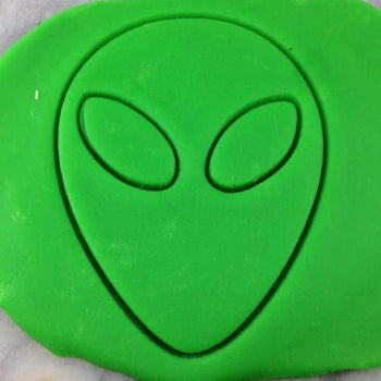 Alien Cookie Cutter  Outline & Stamp