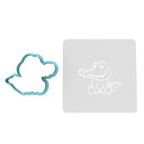 Alligator Body Cookie Cutter | Stamp | Stencil #1