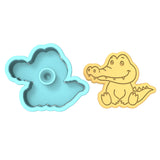 Alligator Body Cookie Cutter | Stamp | Stencil #1