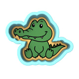 Alligator Body Cookie Cutter | Stamp | Stencil #1
