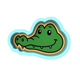Alligator Head Cookie Cutter | Stamp | Stencil #1
