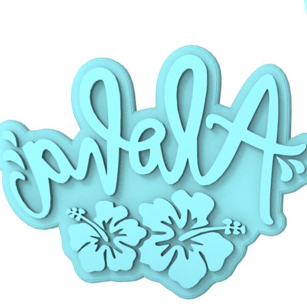 Aloha Cookie Cutter | Stamp | Stencil #1 Animals & Dinosaurs Cookie Cutter Lady MINI - 2 Inches (5cm) Stamp ONLY 