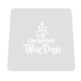 Alot Can Happen in 3 Days Cookie Cutter | Stamp | Stencil #1 Animals & Dinosaurs Cookie Cutter Lady MINI - 2 Inches (5cm) Stencil ONLY 