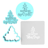 Alot Can Happen in 3 Days Cookie Cutter | Stamp | Stencil #1 Animals & Dinosaurs Cookie Cutter Lady MINI - 2 Inches (5cm) **FULL SET BUNDLE** Cutter + Stamp + Stencil + Debosser **BEST DEAL** 