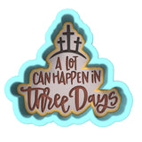 Alot Can Happen in 3 Days Cookie Cutter | Stamp | Stencil #1 Animals & Dinosaurs Cookie Cutter Lady 