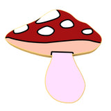 Amanita Mushroom Cookie Cutter | Stamp | Stencil