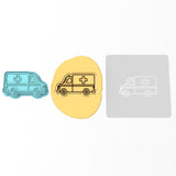 Ambulance Cookie Cutter | Stamp | Stencil #1