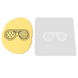 America Glasses Cookie Cutter | Stamp | Stencil #1