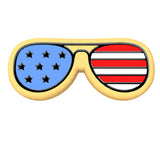 America Glasses Cookie Cutter | Stamp | Stencil #1