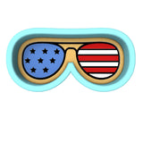 America Glasses Cookie Cutter | Stamp | Stencil #1