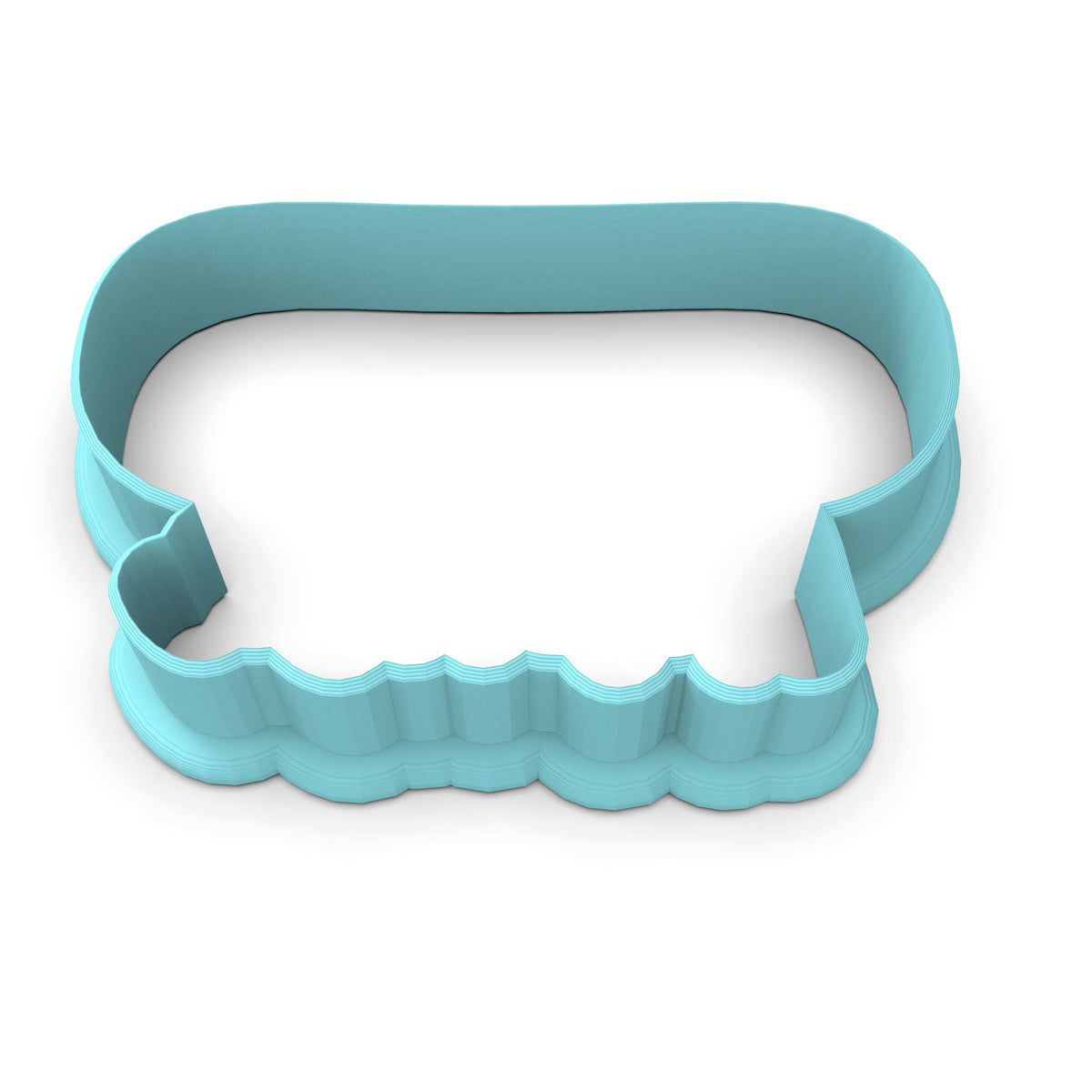 America Glasses Word Cookie Cutter | Stamp | Stencil #1