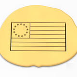 American Flag Colonial Cookie Cutter  Outline & Stamp