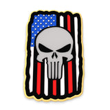 American Skull Flag Cookie Cutter | Stamp | Stencil #1