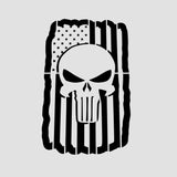 American Skull Flag Cookie Cutter | Stamp | Stencil #1