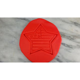 American Star Cookie Cutter Stamp & Outline #1 - St Pats / July 4th