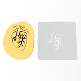 Anatomical Heart Cookie Cutter | Stamp | Stencil #1 Wedding / Baby / V Day Cookie Cutter Lady 