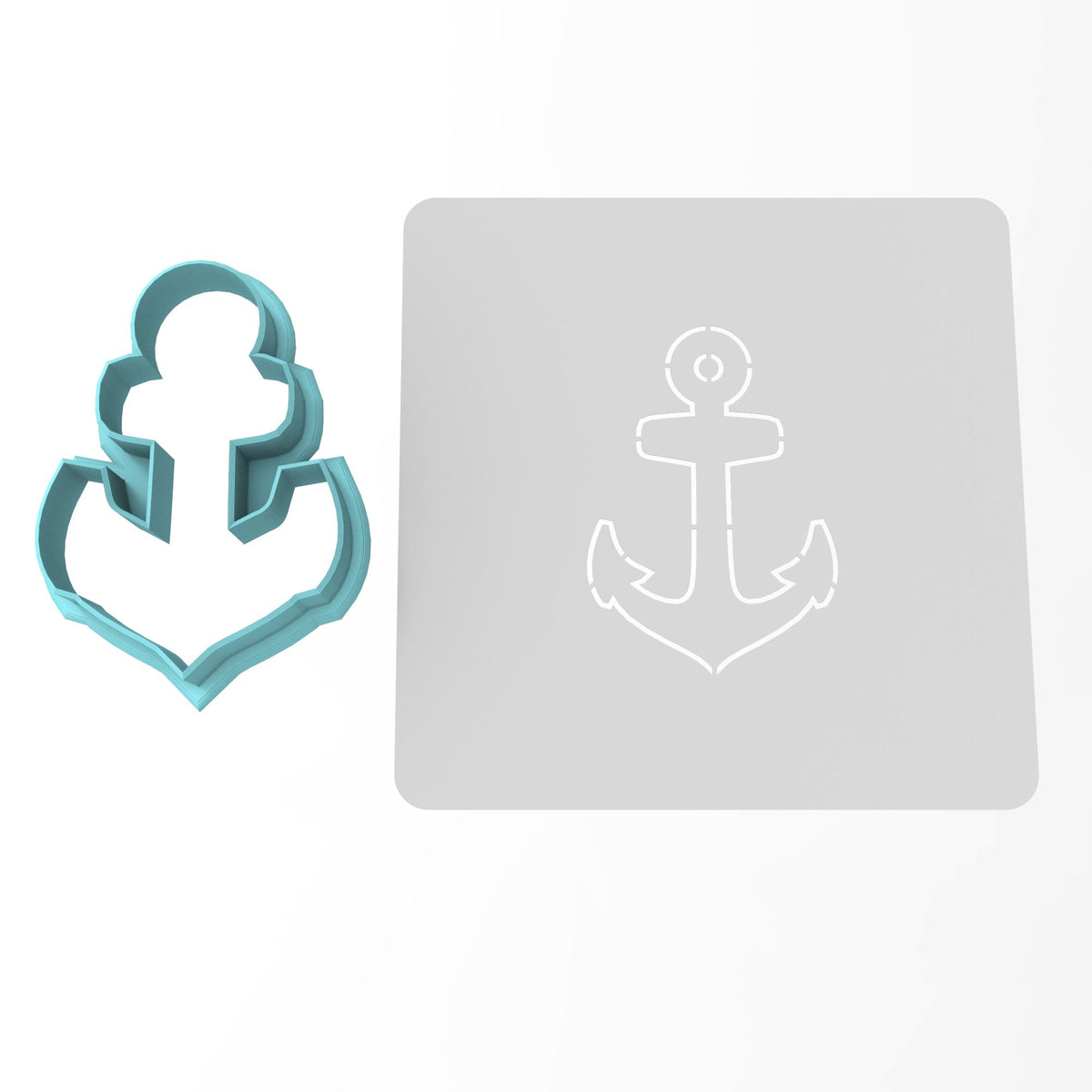 Anchor Cookie Cutter | Stamp | Stencil #1