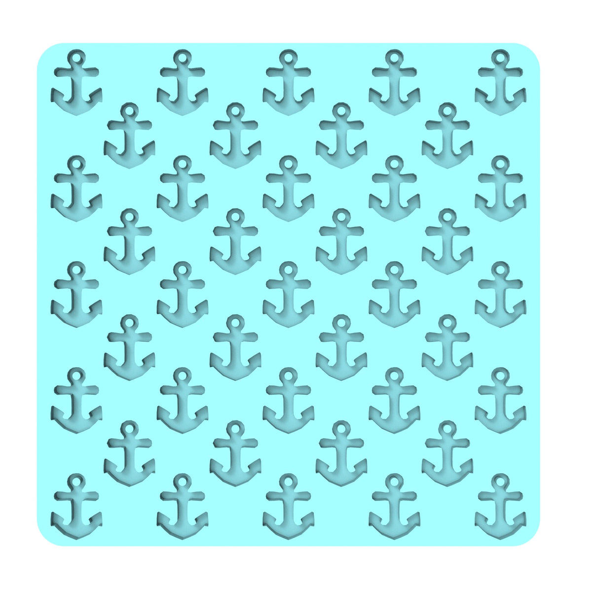 Anchors Textured Pattern Debosser Cookie Cutter Lady 