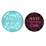 Anti Valentine Club Cookie Cutter | Stamp | Stencil #1 Wedding / Baby / V Day Cookie Cutter Lady MINI - 2 Inches (5cm) **BUNDLE** Cutter + Stamp 