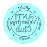 Anti Valentine Club Cookie Cutter | Stamp | Stencil #1 Wedding / Baby / V Day Cookie Cutter Lady MINI - 2 Inches (5cm) Debosser ONLY 